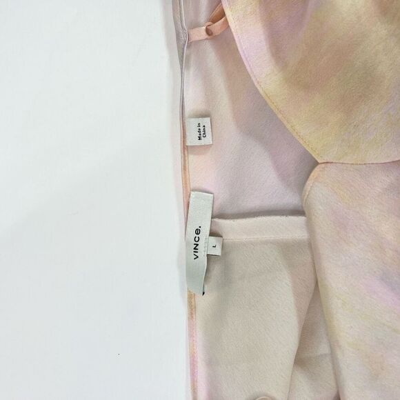 Vince Dress Women Large Rainbow Cami Slip Midi Dress Dreamcore Whimsy Sarin - Picture 3 of 8